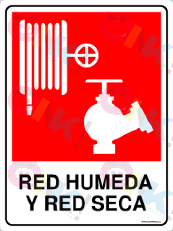 Señalética Red húmeda y red seca - Oink Publicidad